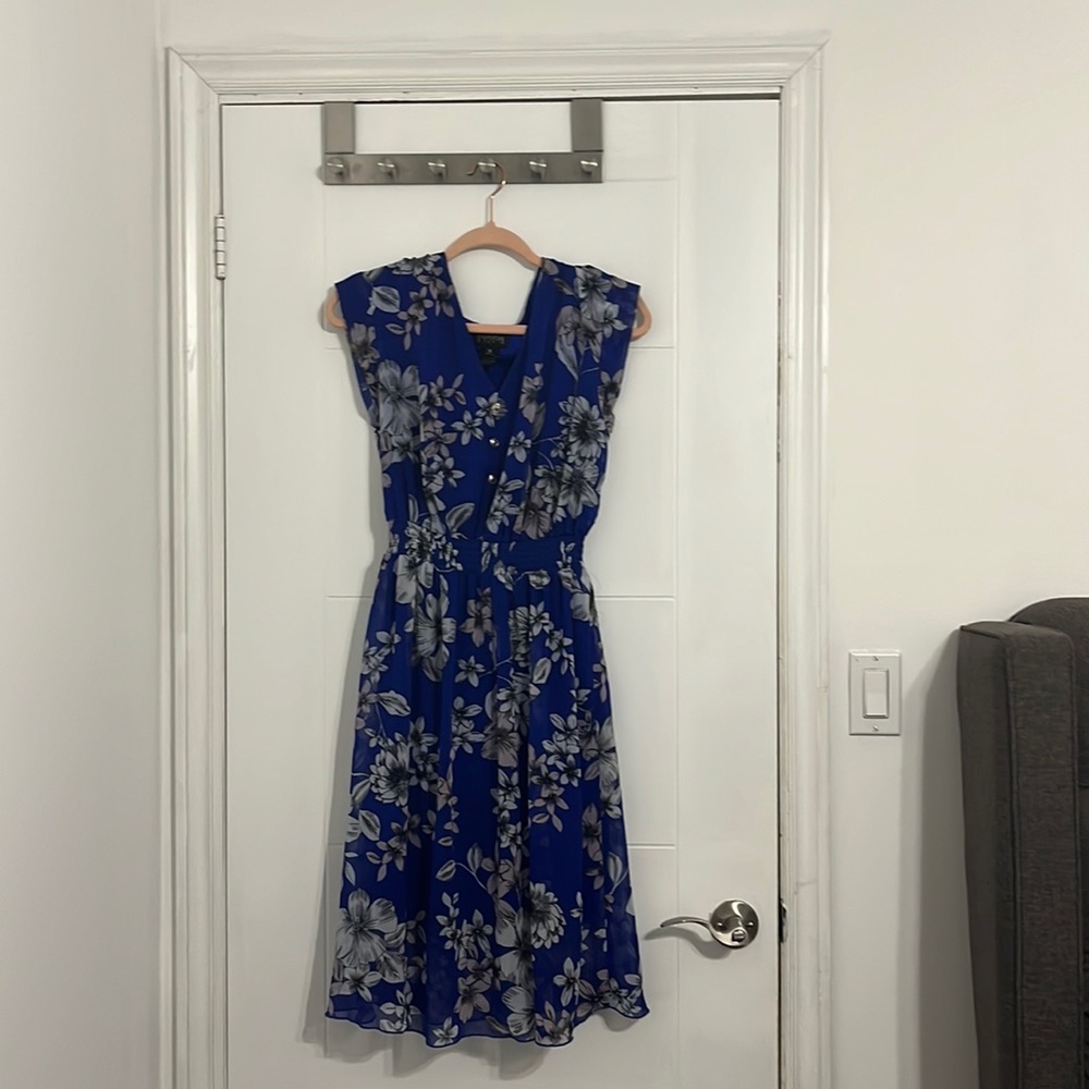 New Floral Blue Dress!